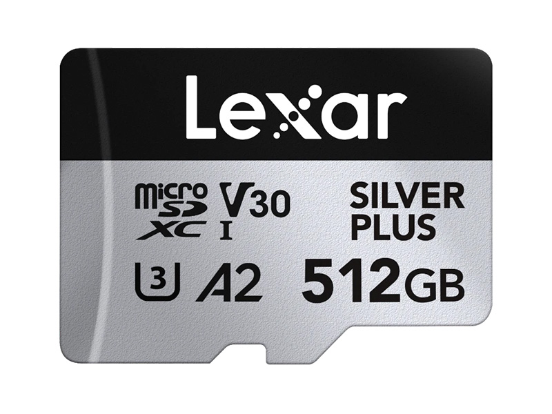 Lexar Professional 512GB Silver Plus MicroSD Card